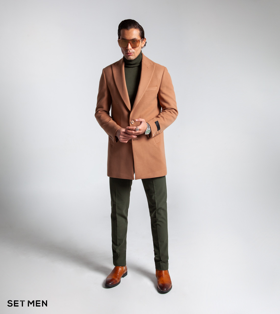 پالتو یقه بلیزر مردانه