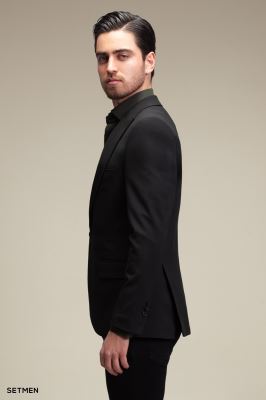 کت تک مردانه یقه بلیزر