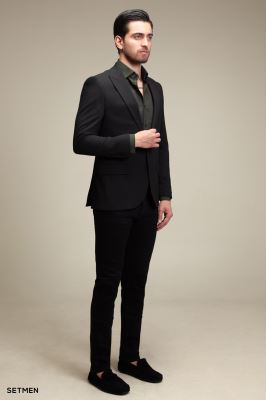 کت تک مردانه یقه بلیزر