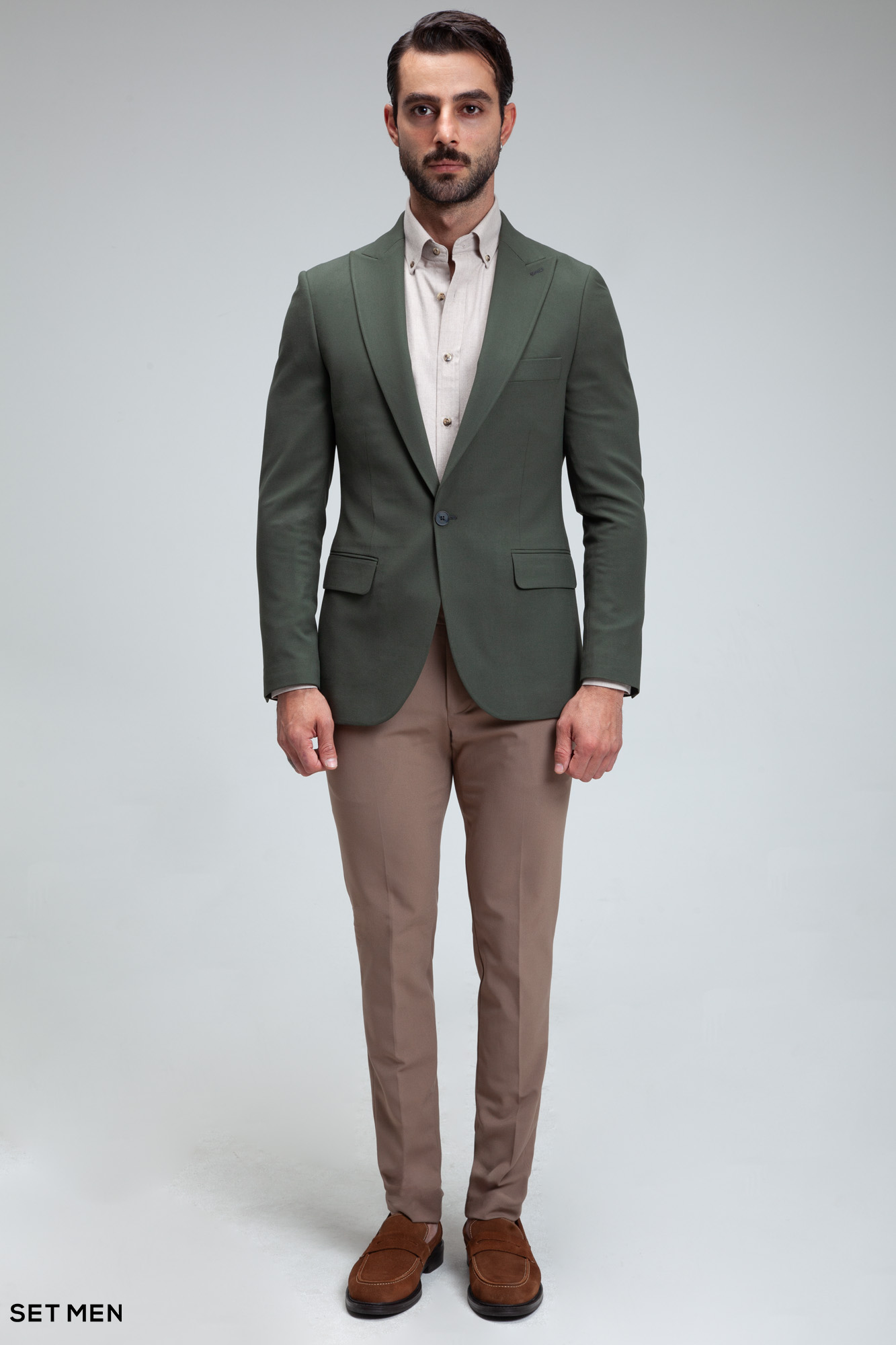 کت تک مردانه یقه بلیزر