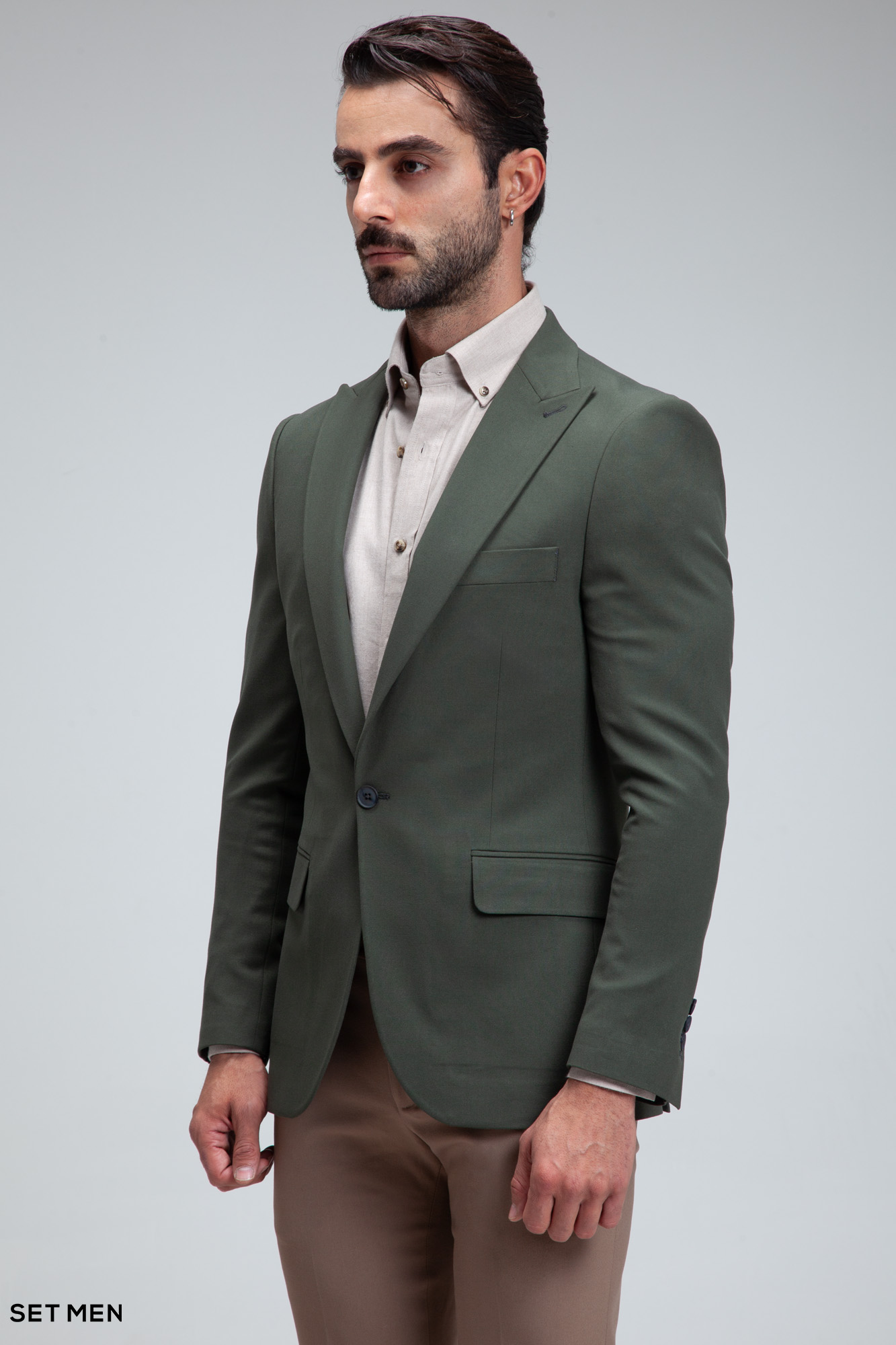 کت تک مردانه یقه بلیزر