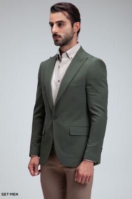 کت تک مردانه یقه بلیزر