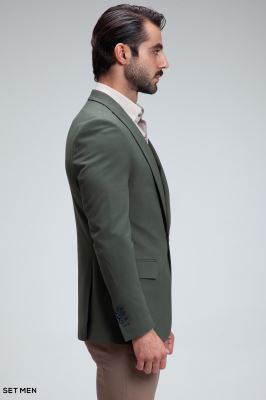 کت تک مردانه یقه بلیزر