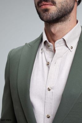 کت تک مردانه یقه بلیزر