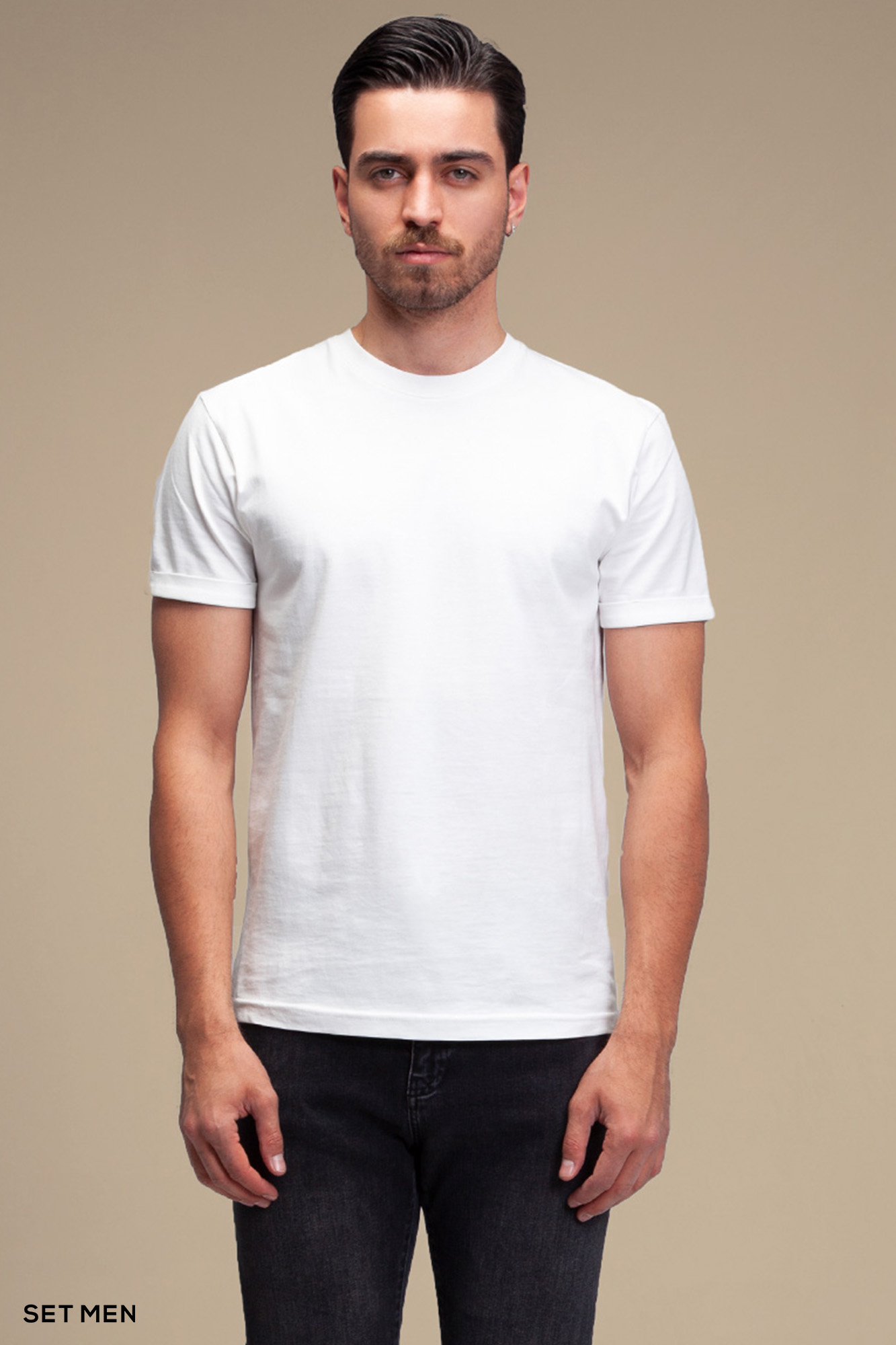تیشرت مردانه یقه گرد آستین کوتاه