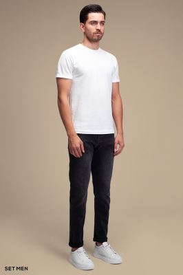 تیشرت مردانه یقه گرد آستین کوتاه