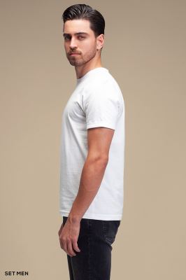 تیشرت مردانه یقه گرد آستین کوتاه