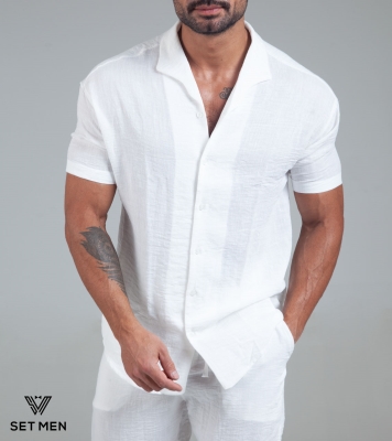 ست پیراهن و شلوار لینن