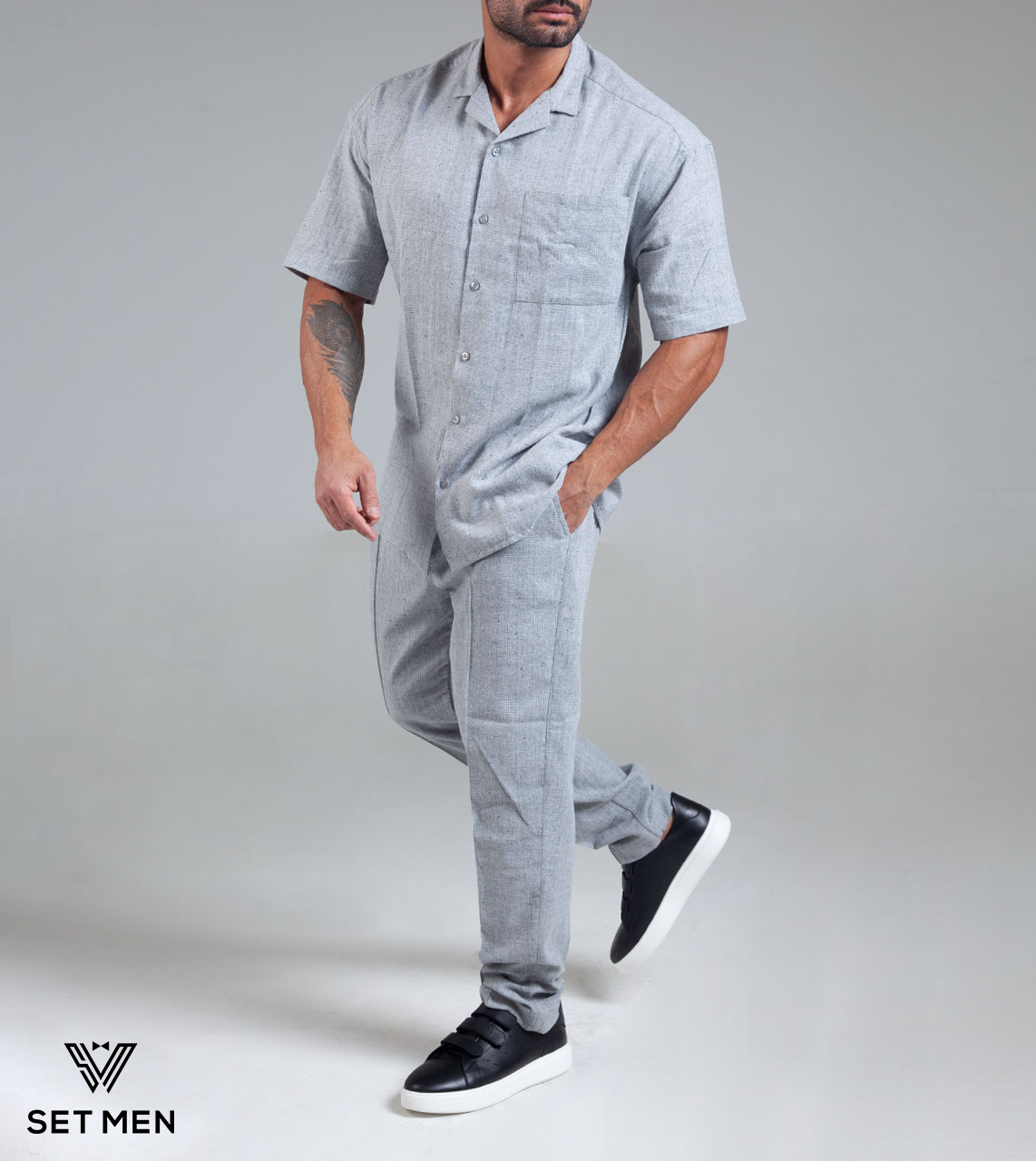 ست پیراهن و شلوار کنفی