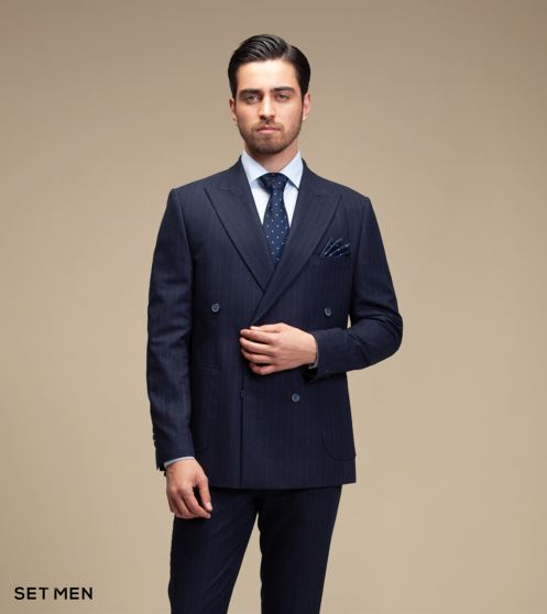 کت و شلوار دیپلمات دبل برست