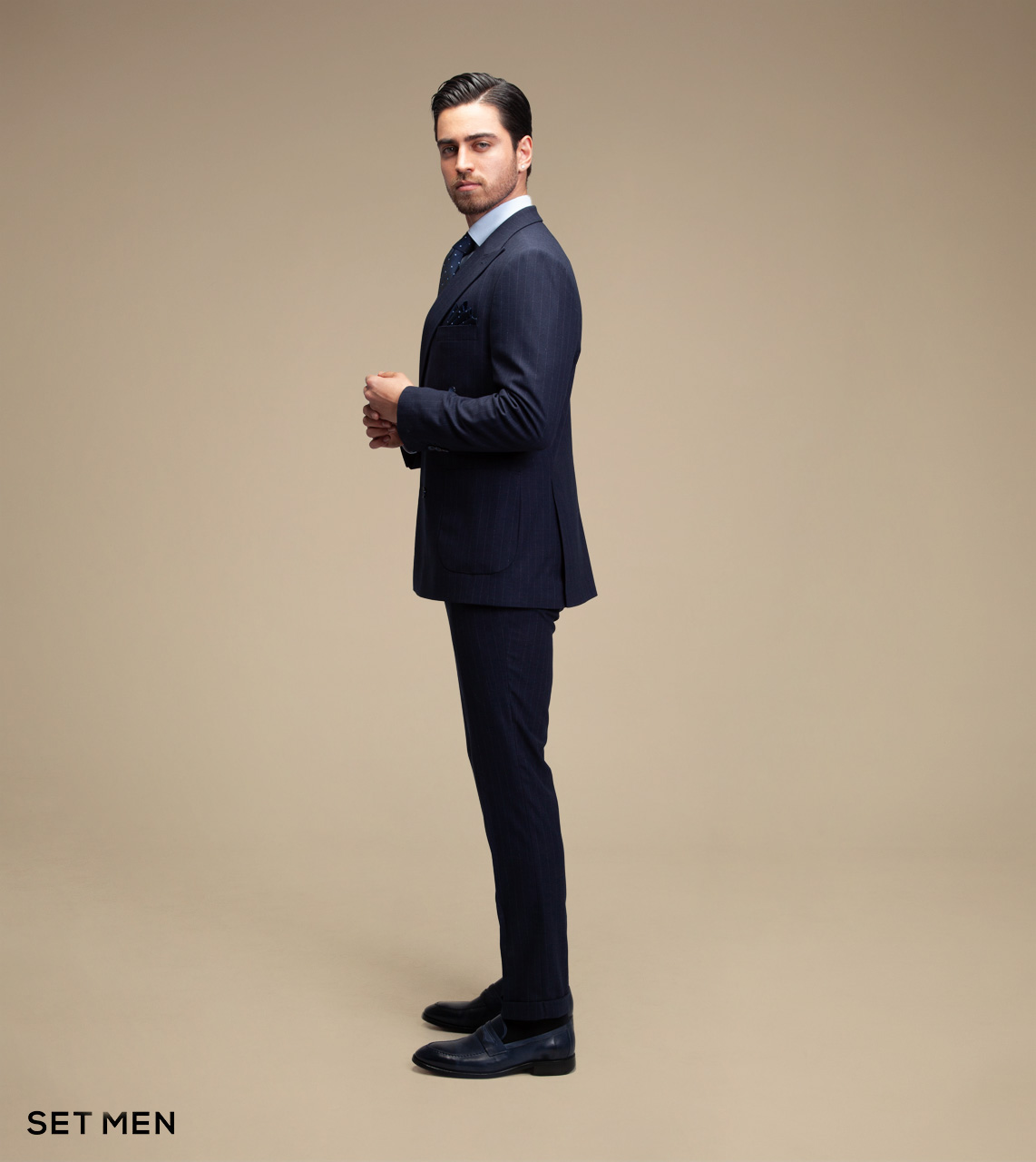 کت و شلوار دیپلمات دبل برست