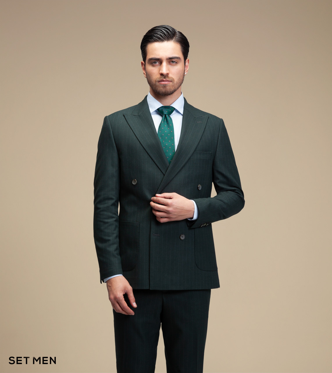 کت و شلوار دیپلمات دبل برست