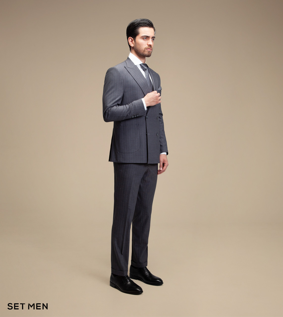 کت و شلوار دیپلمات دبل برست