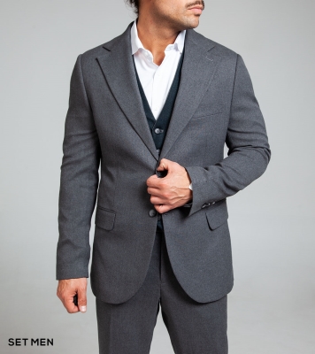 کت و شلوار ژیله دورو یقه انگلیسی