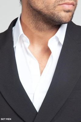 کت تک مردانه دبل برست یقه بلیزر دو چاک شش دکمه