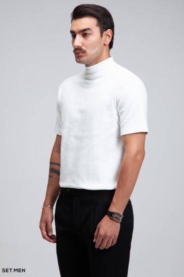 یقه اسکی آستین کوتاه یقه اسکی آستین کوتاه