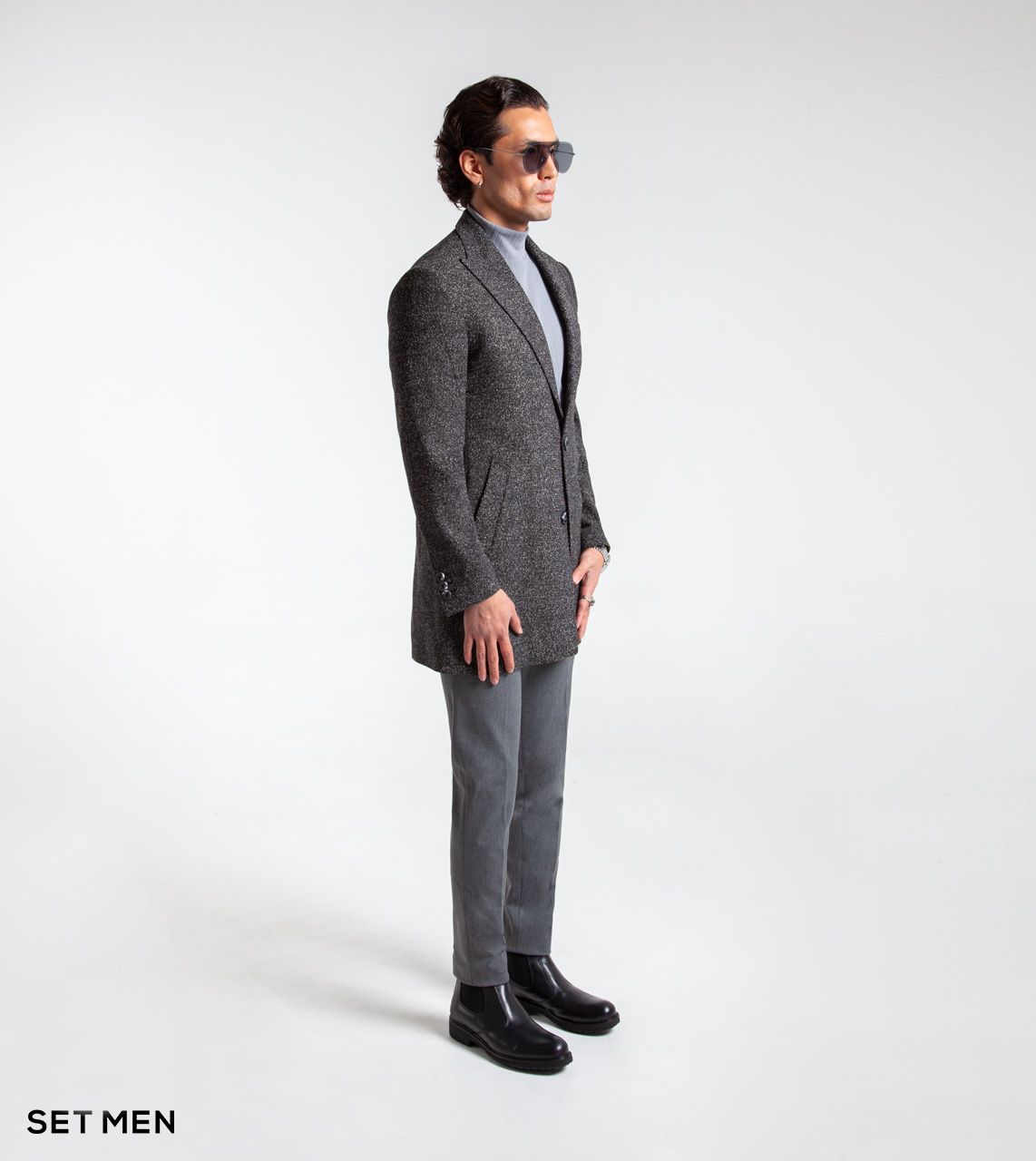 پالتو یقه بلیزر برفکی