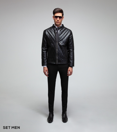 کاپشن چرم لوزی کاپشن چرم لوزی