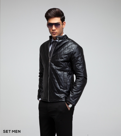 کاپشن چرم لوزی کاپشن چرم لوزی