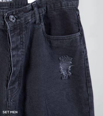 شلوار جین مام زاپ دار