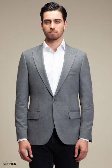 کت تک مردانه یقه بلیزر