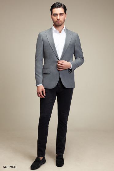 کت تک مردانه یقه بلیزر