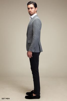 کت تک مردانه یقه بلیزر