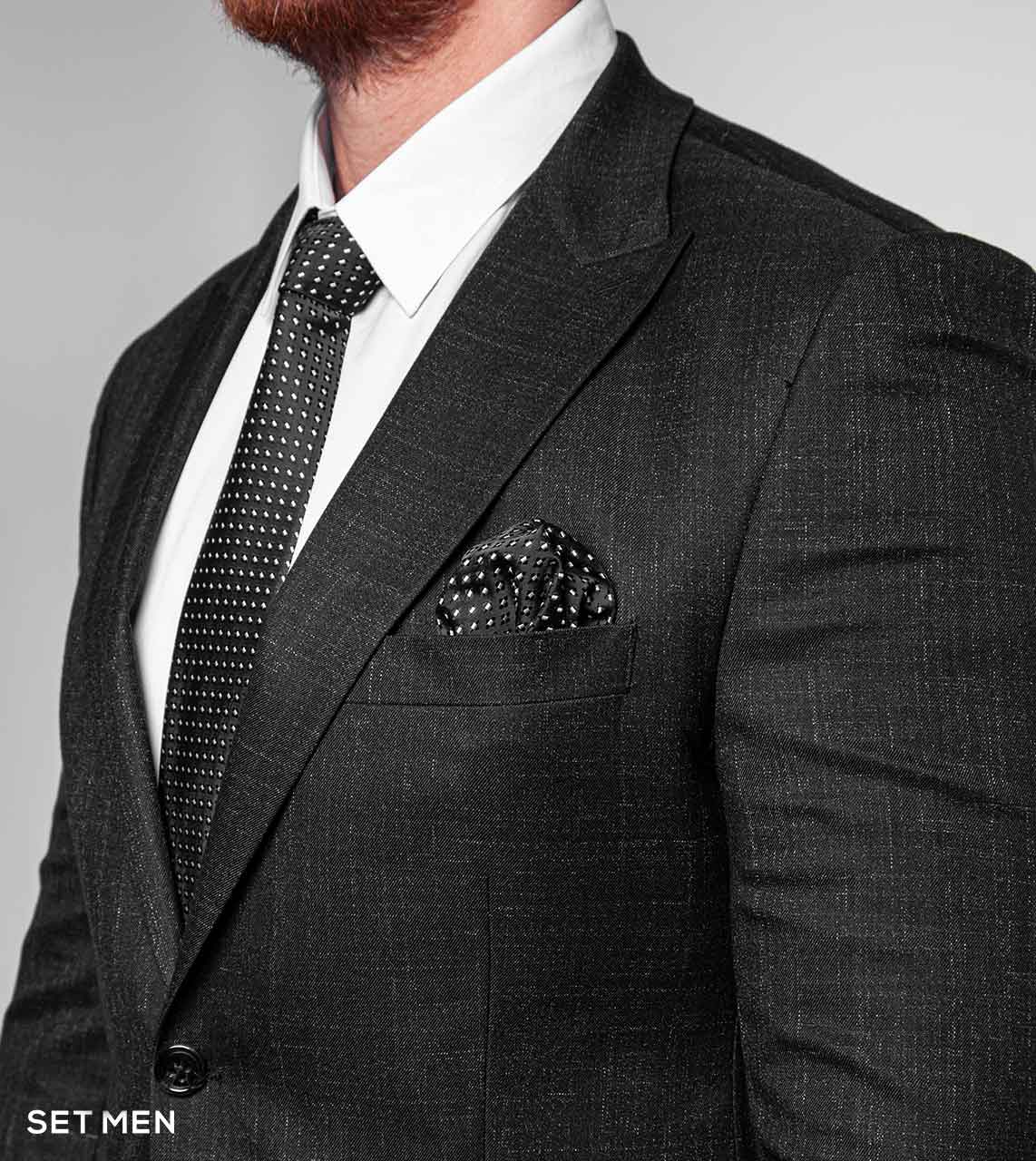 کت و شلوار یقه بلیزر دو دکمه دو چاک