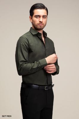 پیراهن مردانه آستین بلند ساده ست من