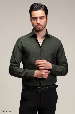 پیراهن مردانه آستین بلند ساده ست من