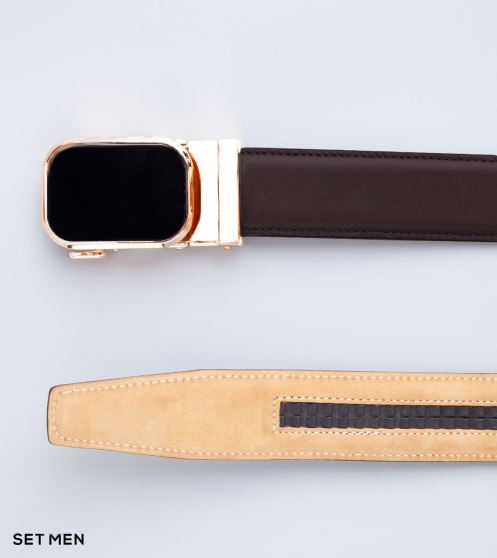 کمربند چرم طبیعی سگک طلایی کمربند چرم طبیعی سگک طلایی