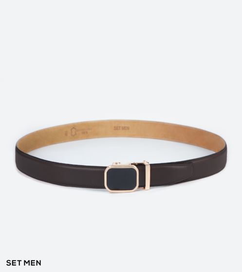 کمربند چرم طبیعی سگک طلایی کمربند چرم طبیعی سگک طلایی