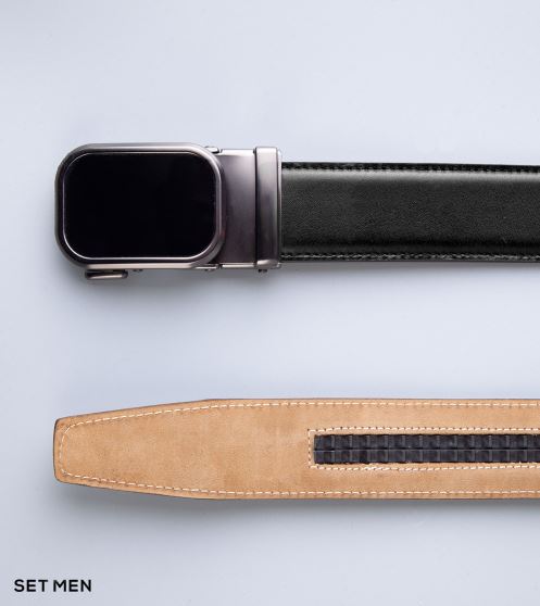 کمربند چرم طبیعی سگک مشکی کمربند چرم طبیعی سگک مشکی