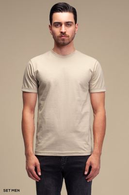 تیشرت مردانه یقه گرد آستین کوتاه