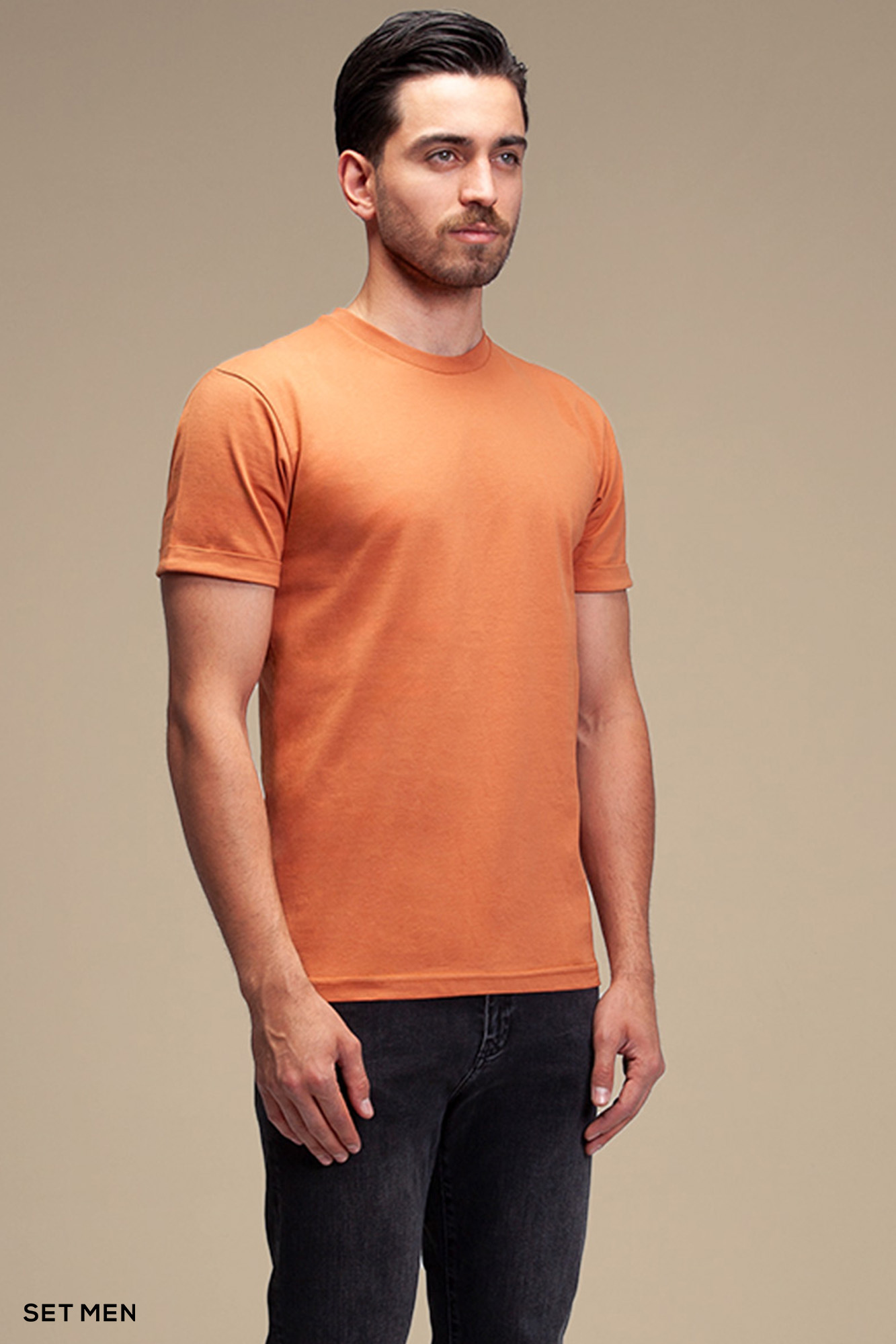 تیشرت مردانه یقه گرد آستین کوتاه