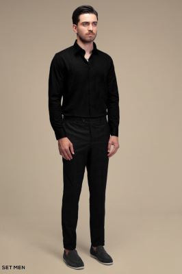 پیراهن مردانه ساده آستین بلند ست من