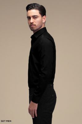 پیراهن مردانه ساده آستین بلند ست من