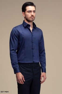 پیراهن مردانه ساده آستین بلند ست من