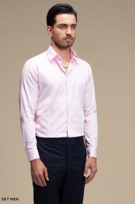 پیراهن مردانه ساده آستین بلند ست من