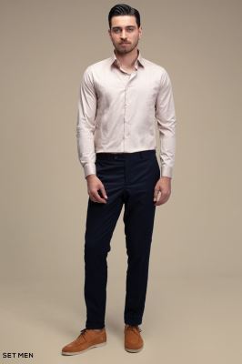 پیراهن مردانه ساده آستین بلند ست من