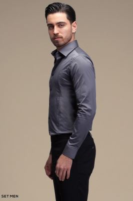 پیراهن مردانه ساده آستین بلند ست من