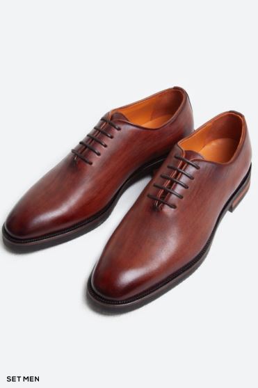 کفش مردانه چرم کلاسیک بنددار کفش مردانه چرم کلاسیک بنددار