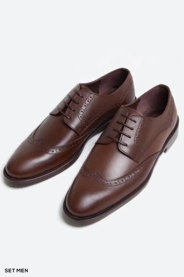 کفش مردانه چرم کلاسیک بنددار کفش مردانه چرم کلاسیک بنددار