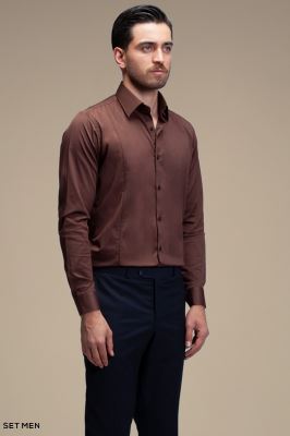 پیراهن مردانه ساده آستین بلند ست من