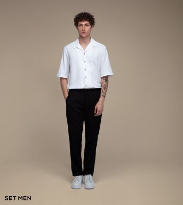 پیراهن مردانه آستین کوتاه کنفی