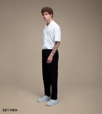 پیراهن مردانه آستین کوتاه کنفی