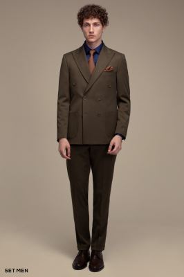 کت و شلوار دو تکه دبل برست