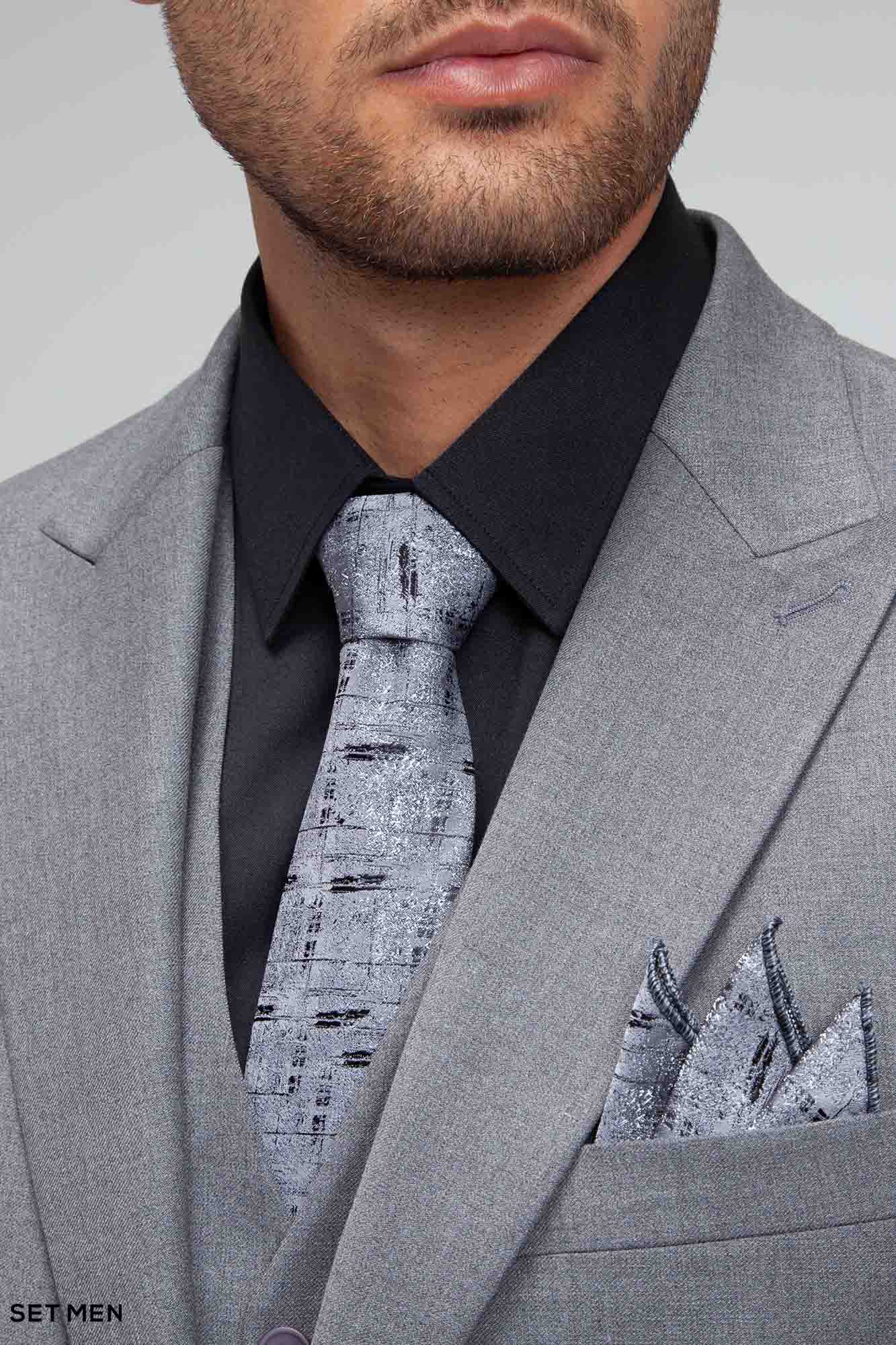 کت و شلوار مردانه سه تکه یقه بلیزر دو دکمه دو چاک