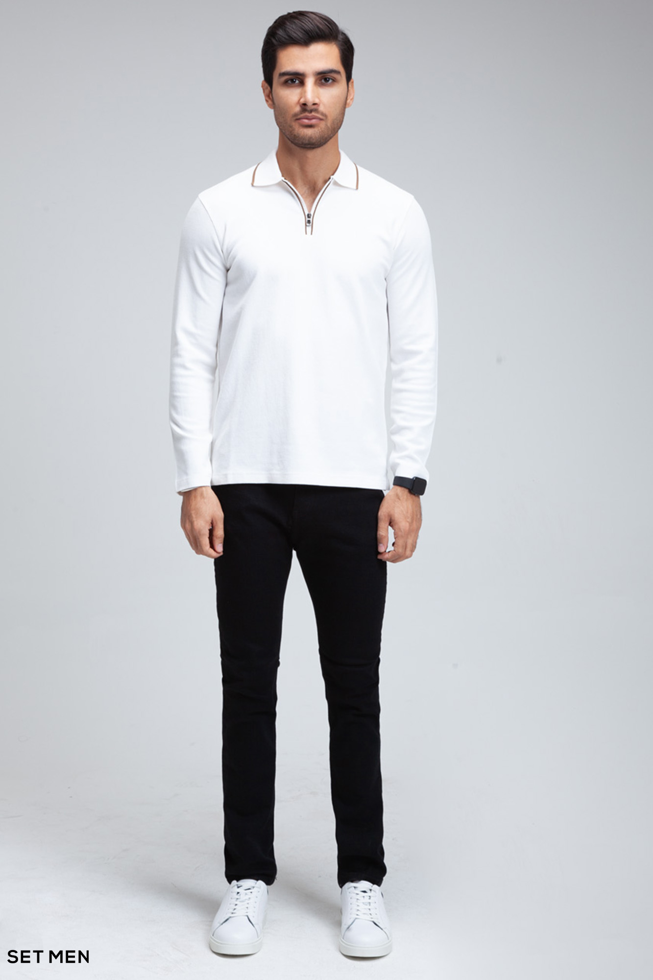 بلوز یقه زیپ دار