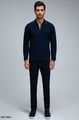 بلوز یقه زیپ دار